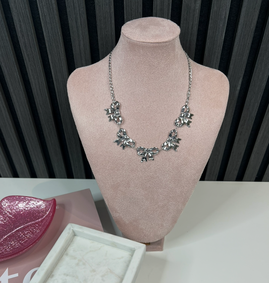 Dubbel bow Necklace