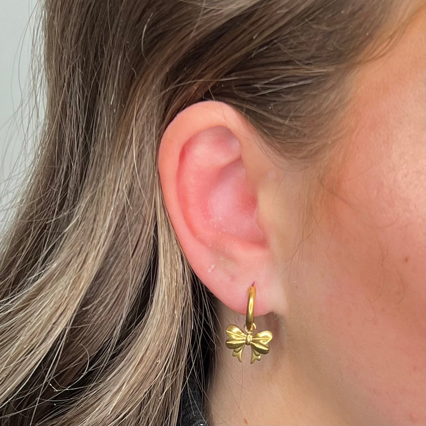 Ivy bow Earring O017