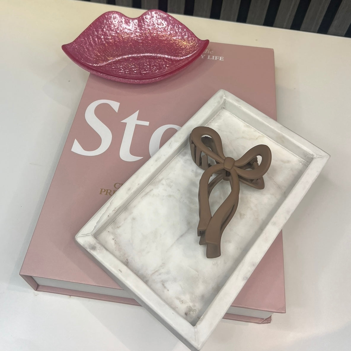Strik klem bruin H007