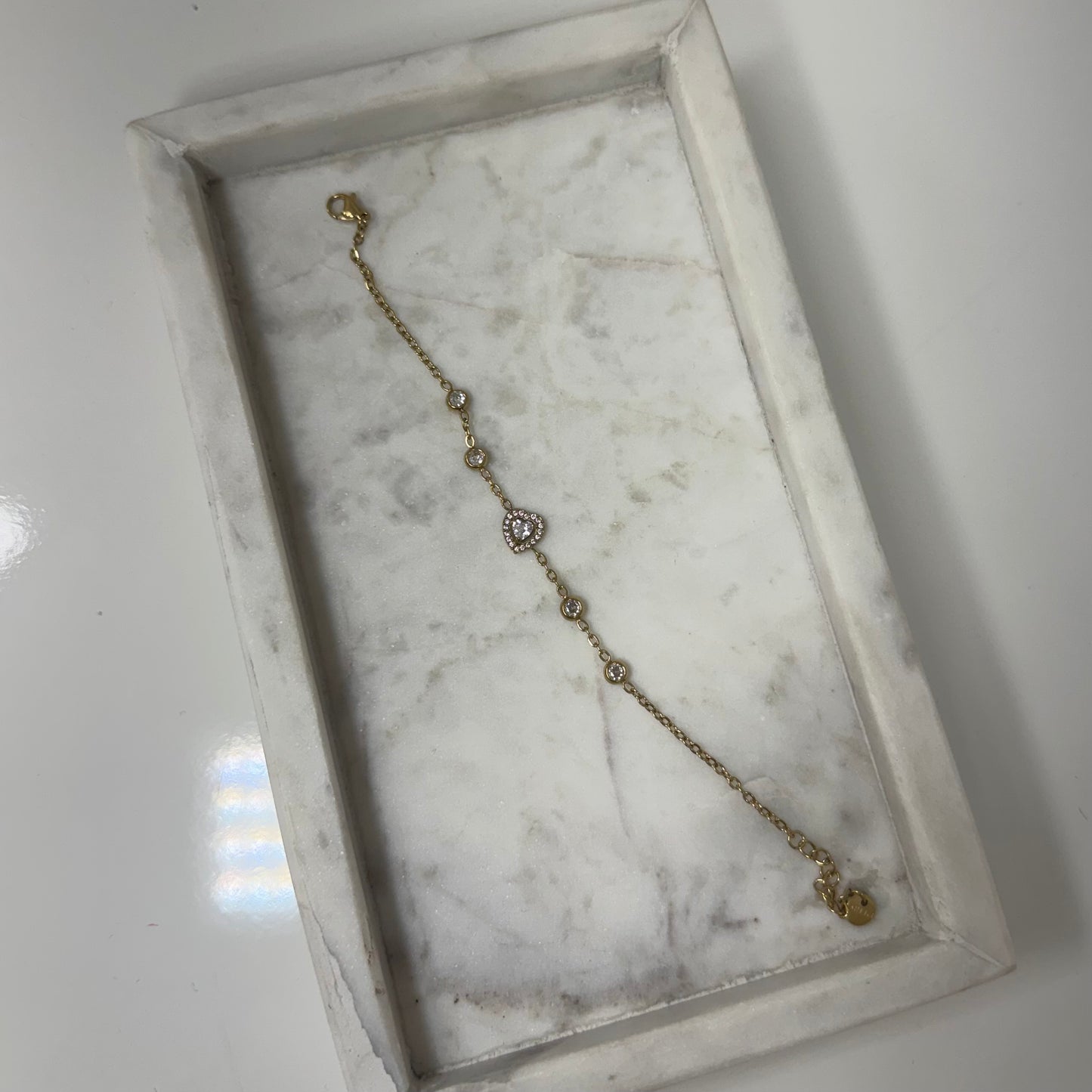 Diamond heart Armband A035