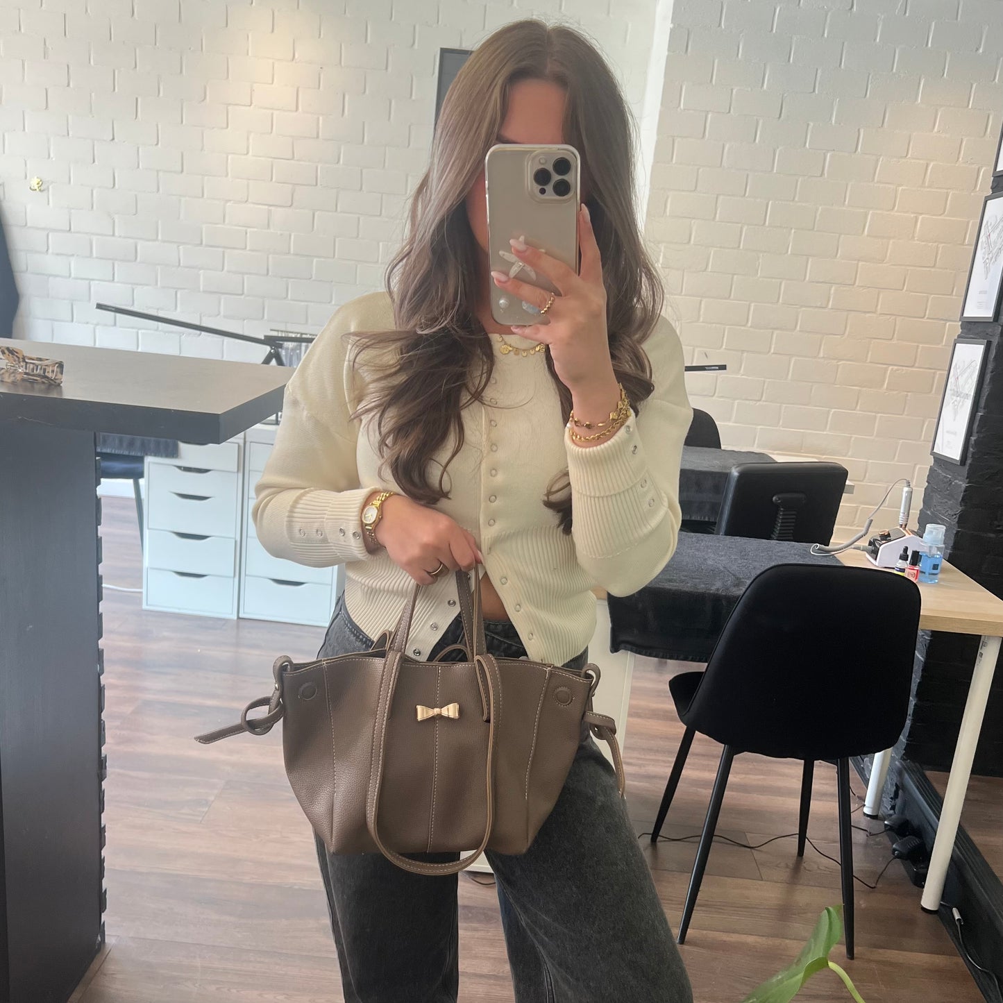 Private label bag Mid Size Brown
