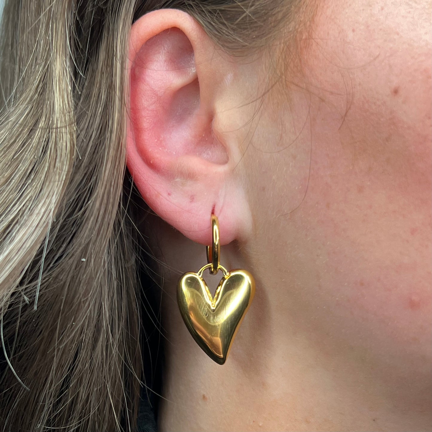 Big Heart Earring O016