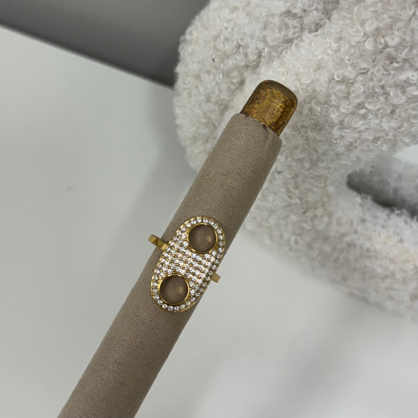 Starlight paperclip Ring R047