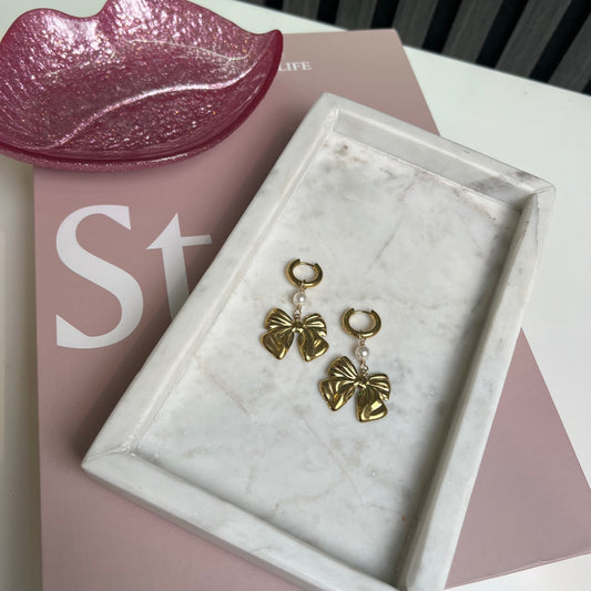 Amy bow Earring O009