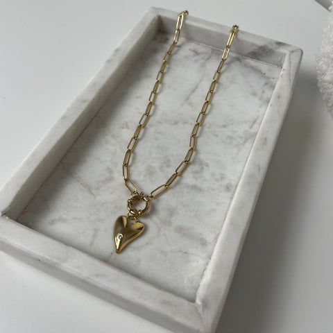 Diamond heart Ketting K004