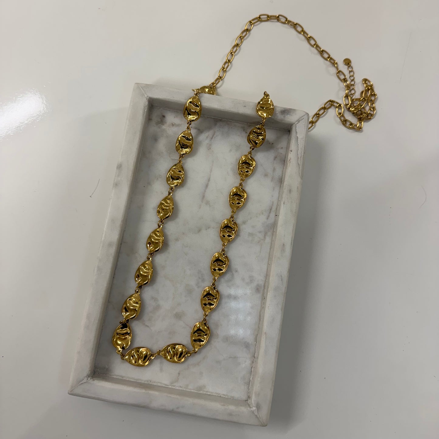 Long coin ketting K008
