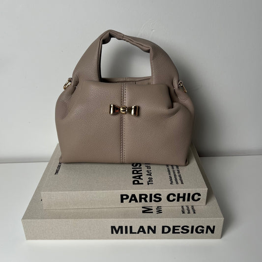 Private label bag beige leather