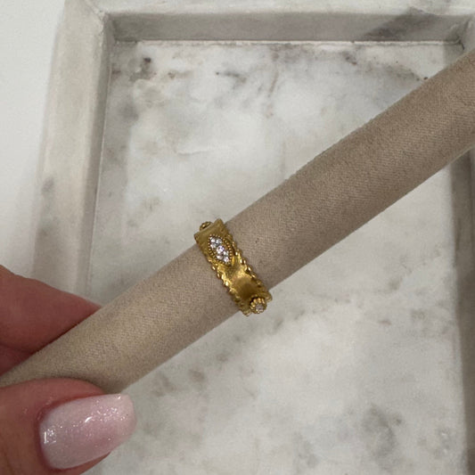 Golden Tide Wave Ring S067
