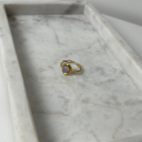 Liora Halo Pearl Ring R045