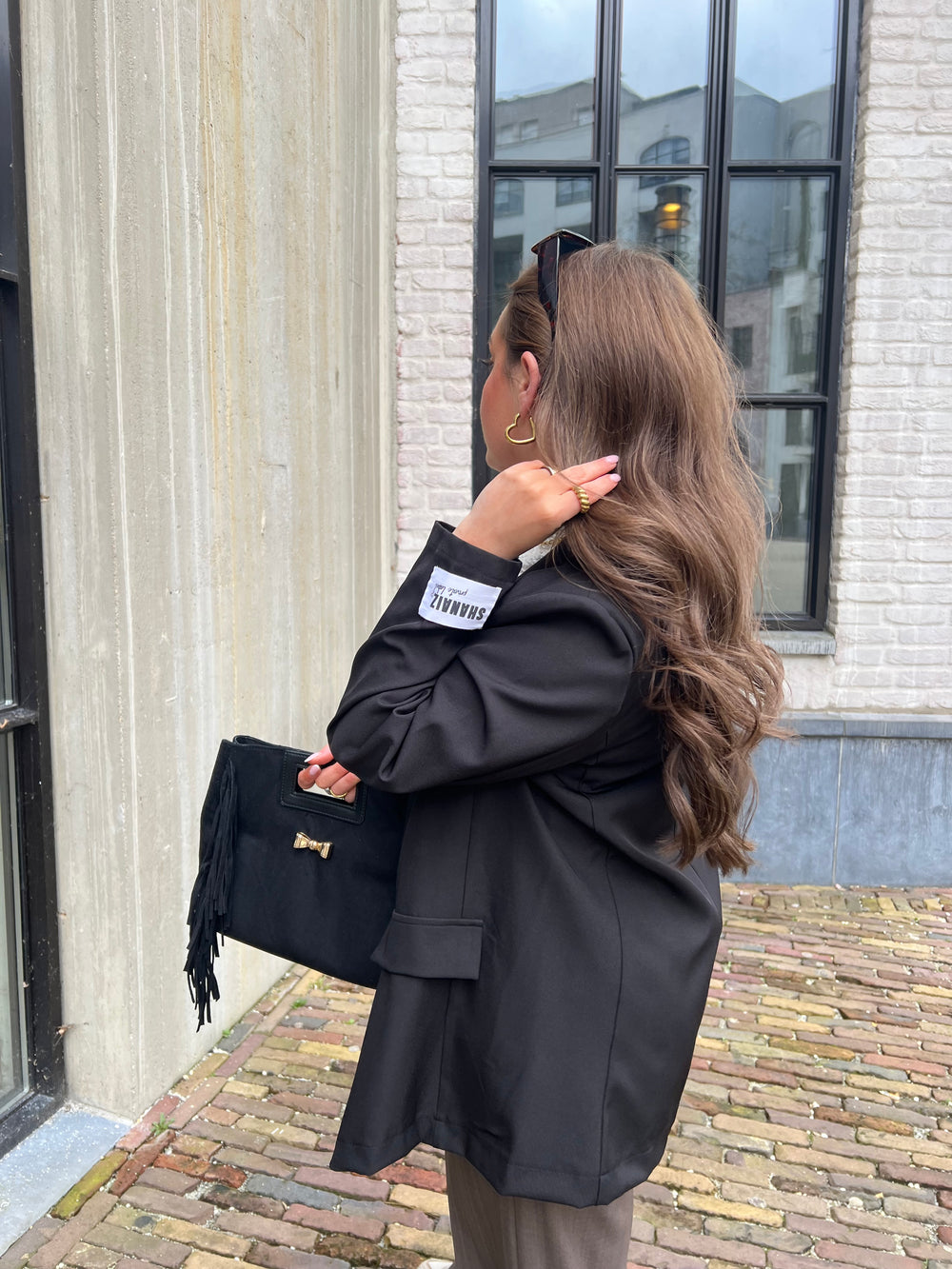 Limited oversized blazer black