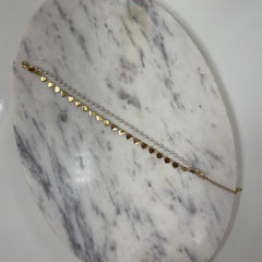 Pearl heart Enkelbandje H044