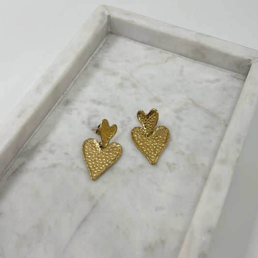 Liora gold Heart Oorbellen o005