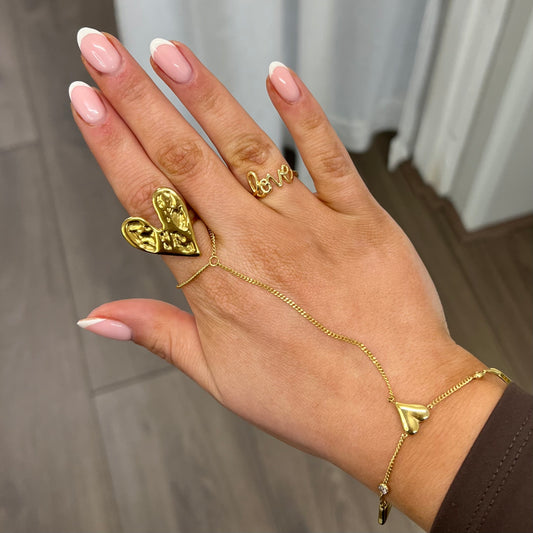 Big heart Hand chain A022