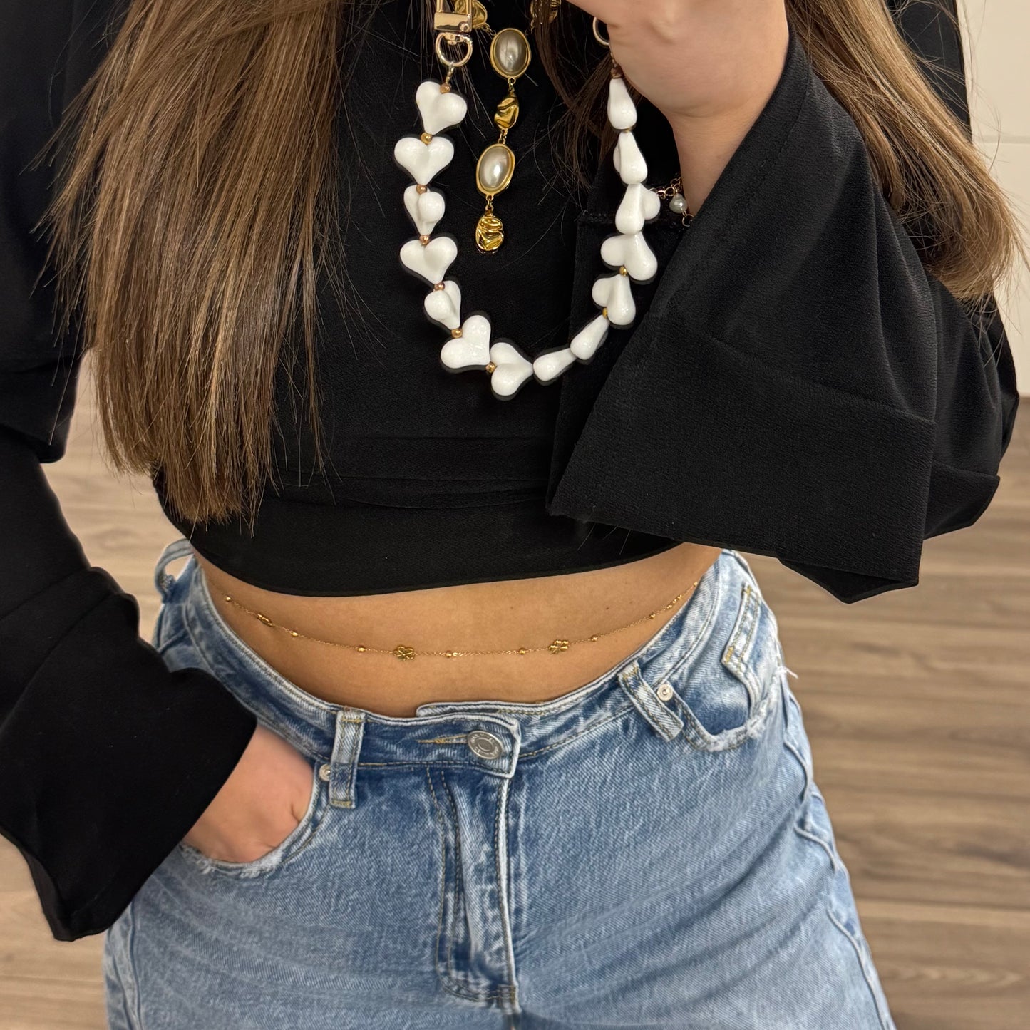 Bloom belly chain