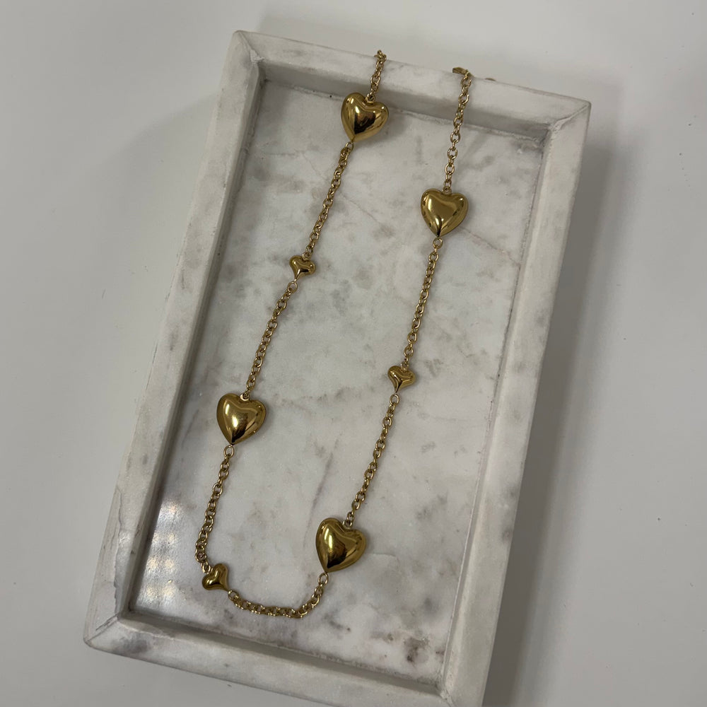 Long heart Ketting K011