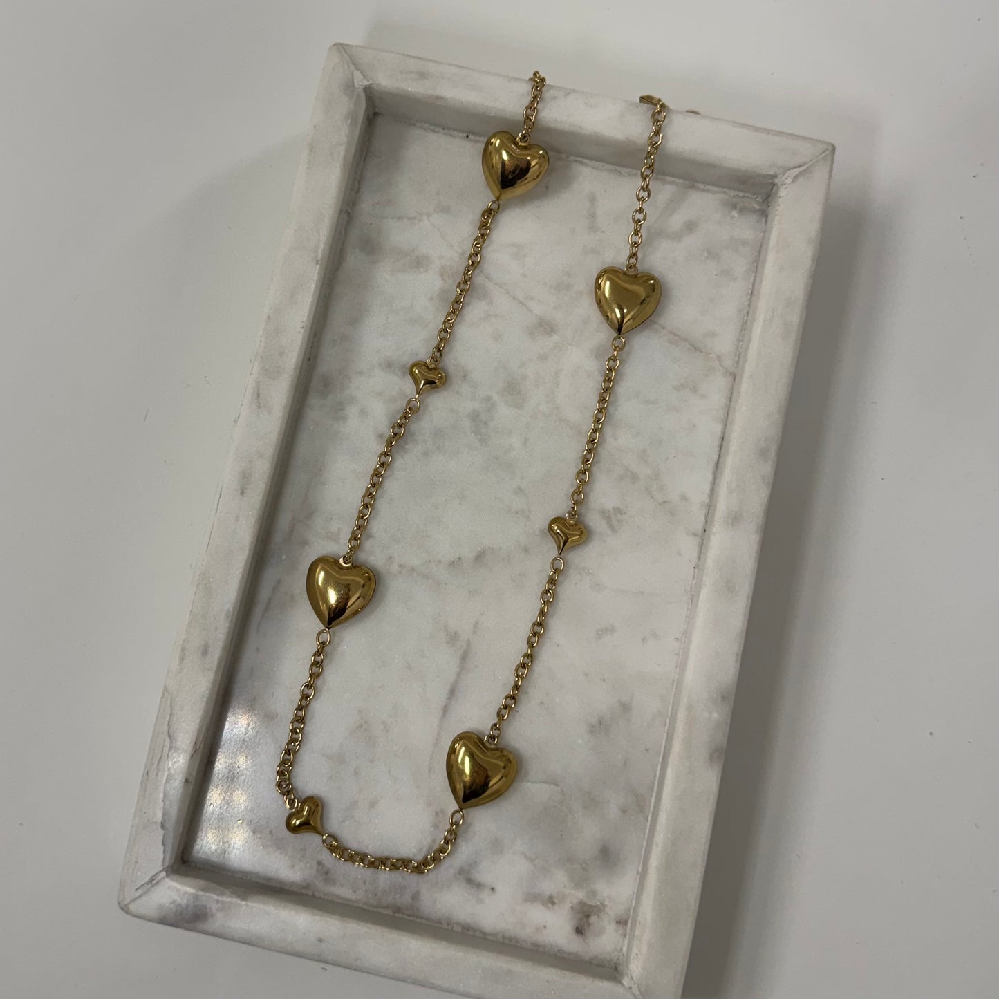 Long heart Ketting K011