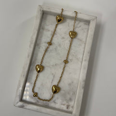 Long heart Ketting K011