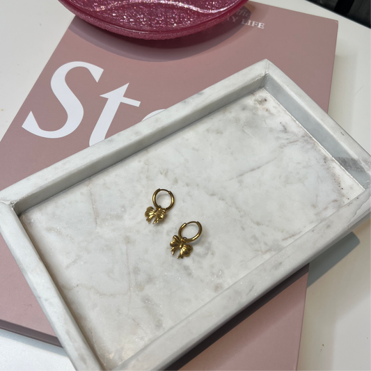 Ivy bow Earring O017