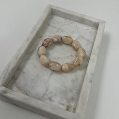 Amara bead Bangle beige H022