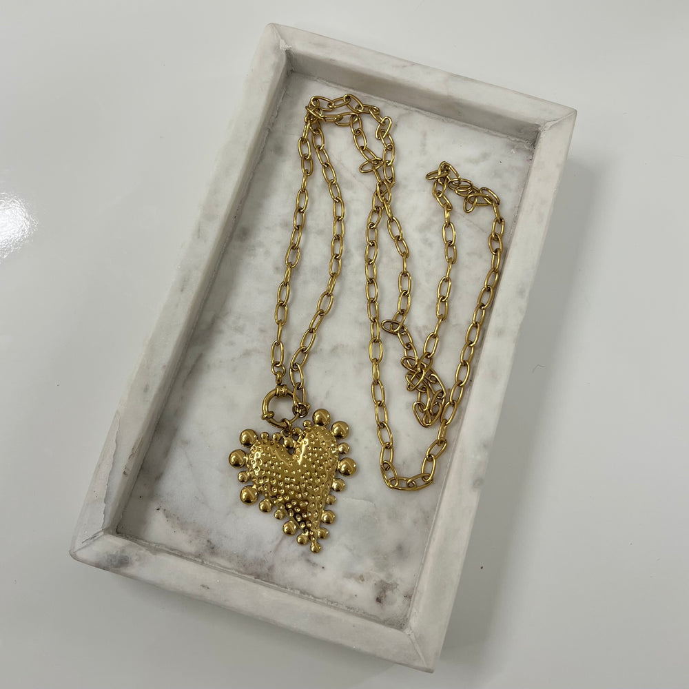 Long heart Ketting K025