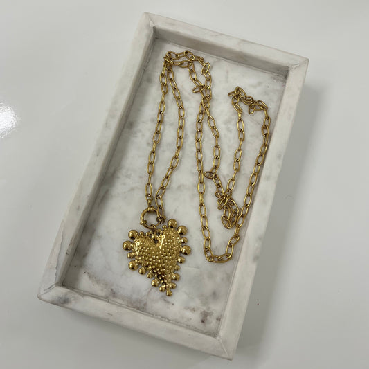 Long heart Ketting K025