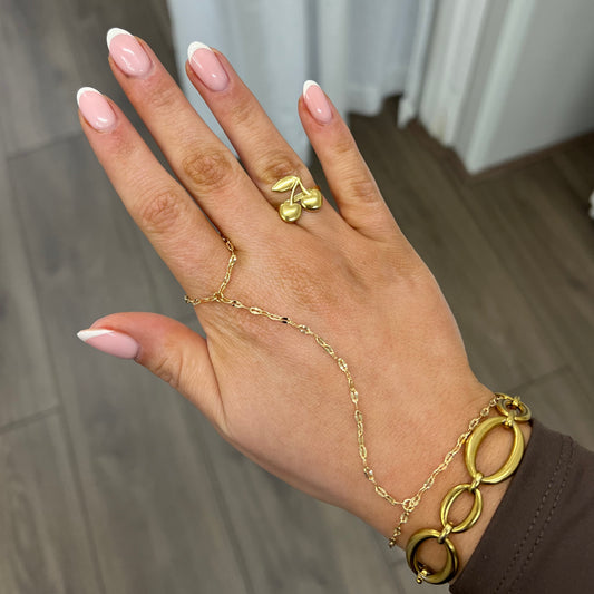Golden glow Hand chain A028