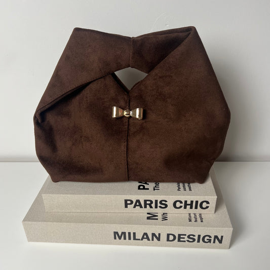 Private label bag Brown suède
