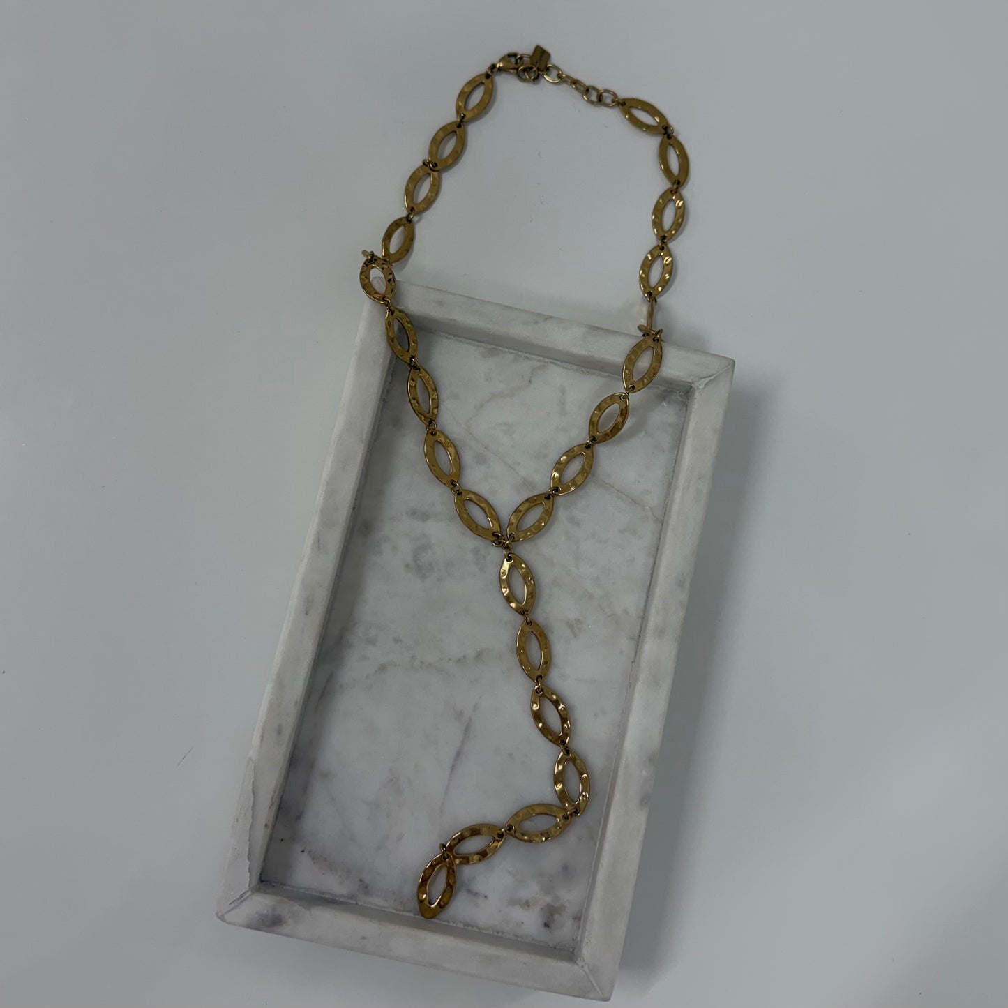 Golden Oval Y Ketting S049