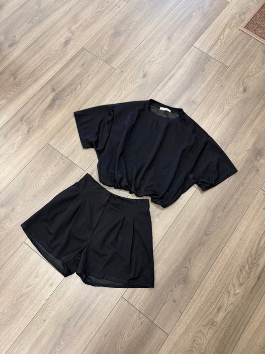 Comfy lounge set zwart