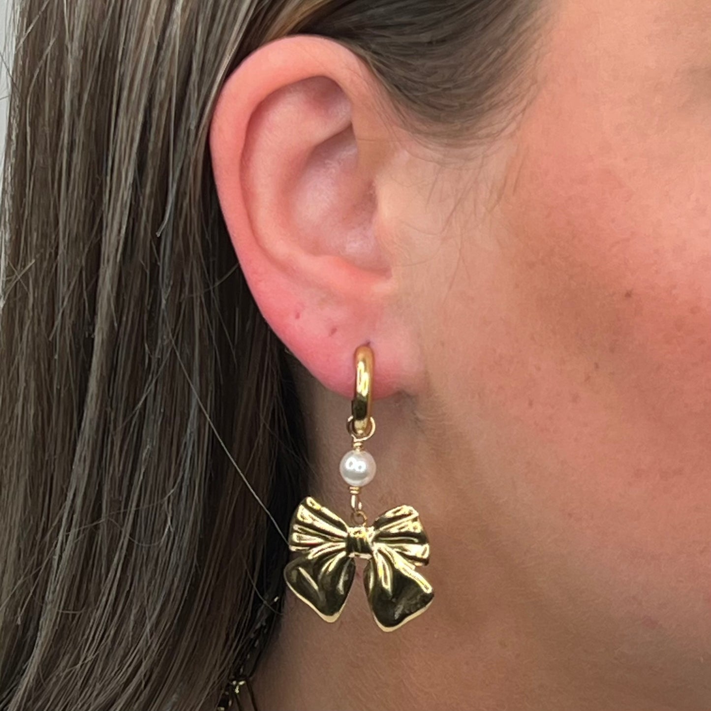 Amy bow Earring O009