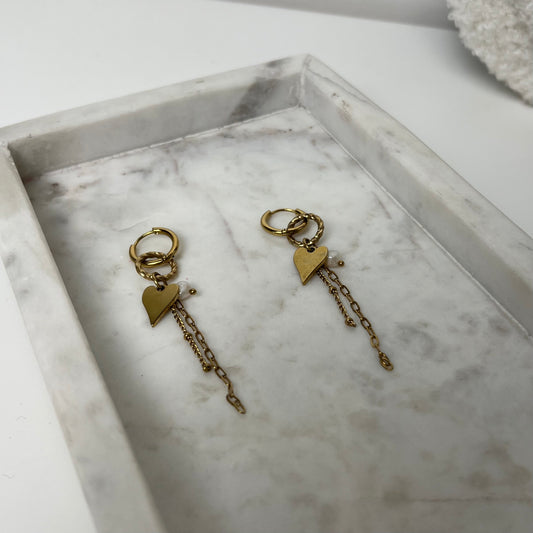 Golden romance Oorbellen o031