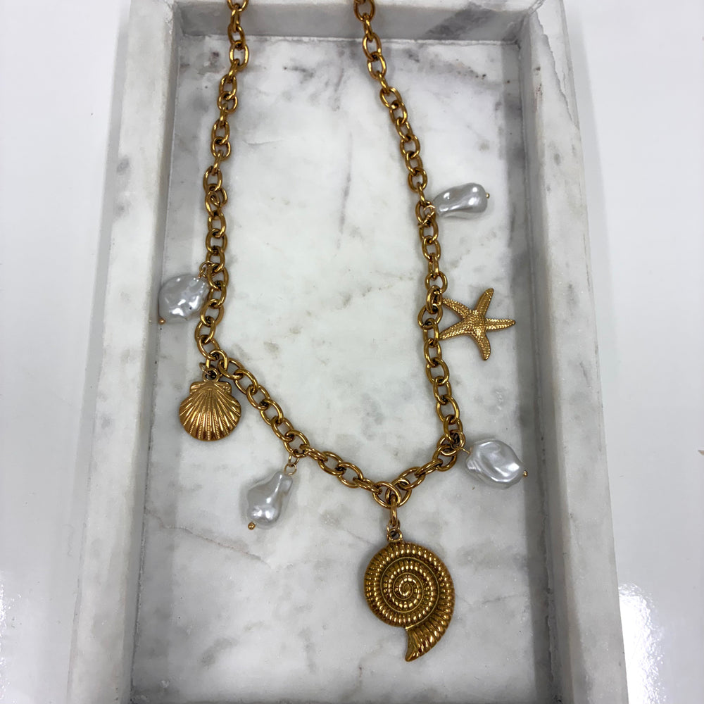 Big Shell ketting S032