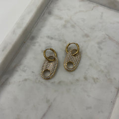 Starlight paperclip Oorbellen o002