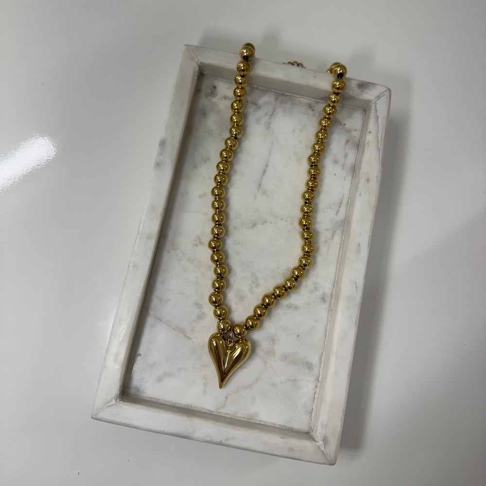 Bubble heart Ketting K045