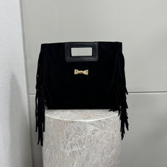 Private label bag black fringe