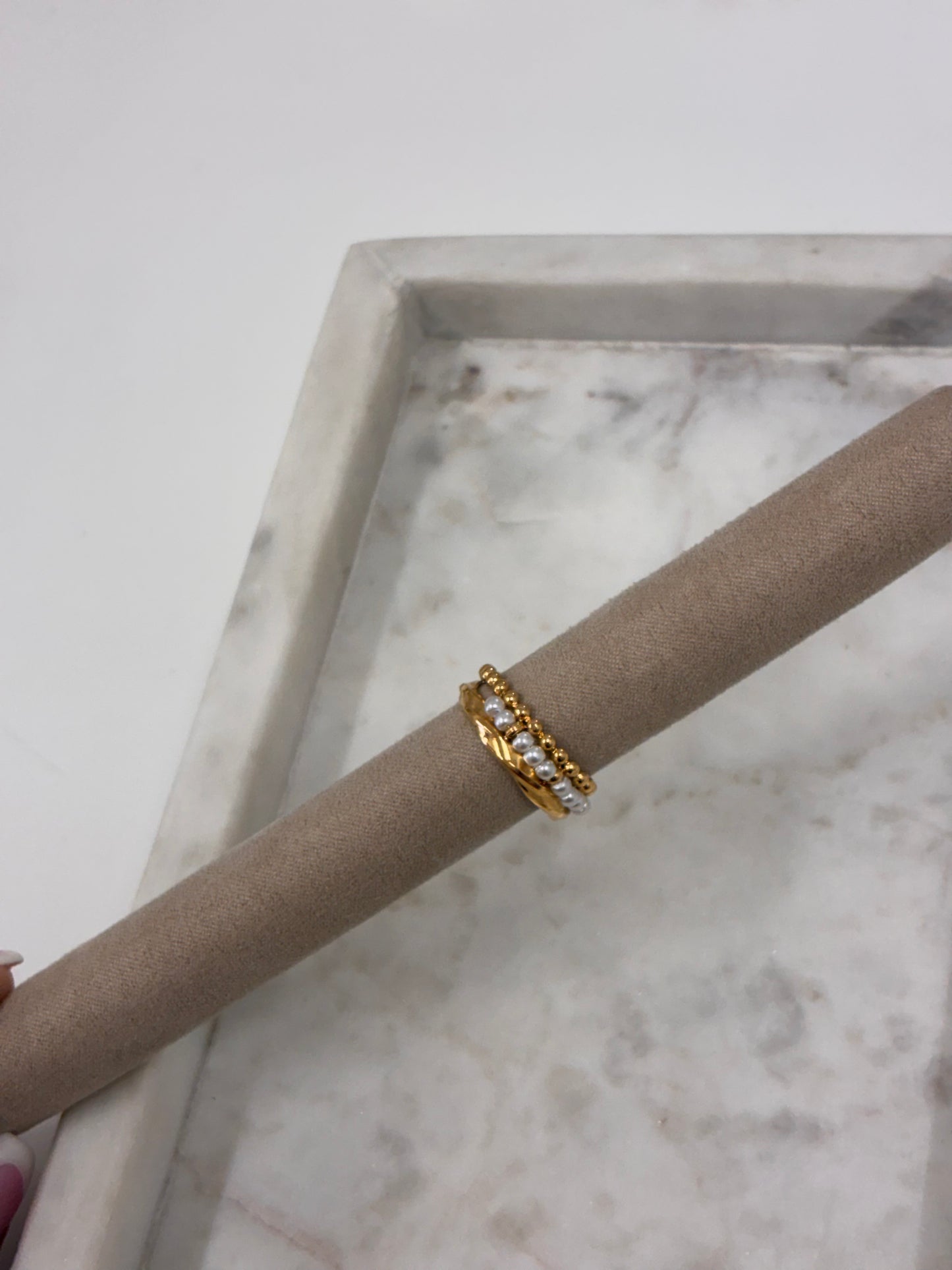 Trinity Pearl Ring R019