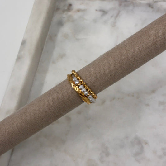 Trinity Pearl Ring R019