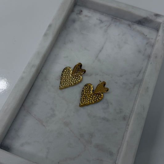 Liora gold Heart Oorbellen o005