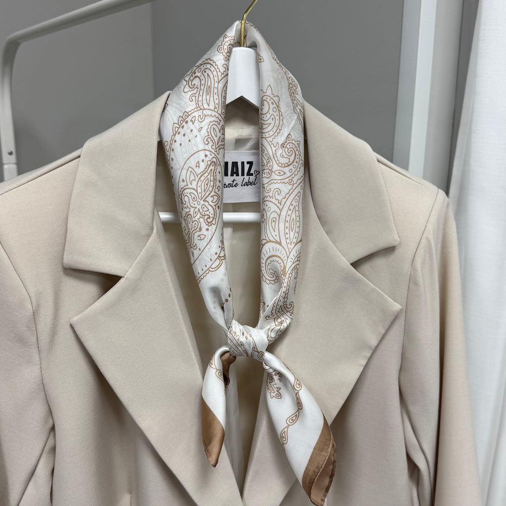 Beige Paisley sjaaltje