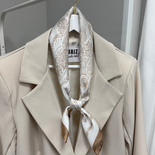 Beige Paisley sjaaltje