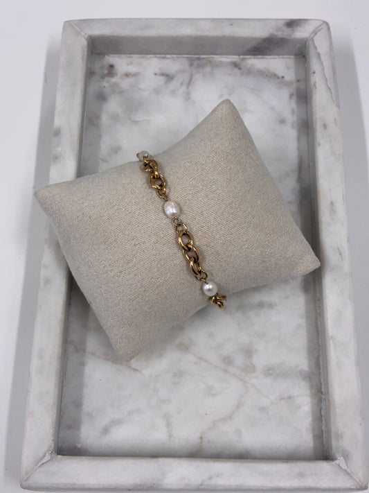 Pearl Link Armband S052