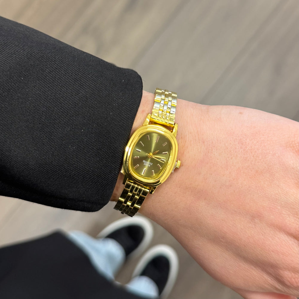 Golden Green Watch