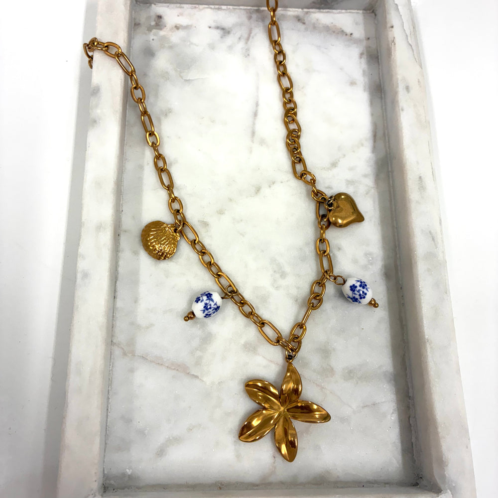 Blue summer ketting S019