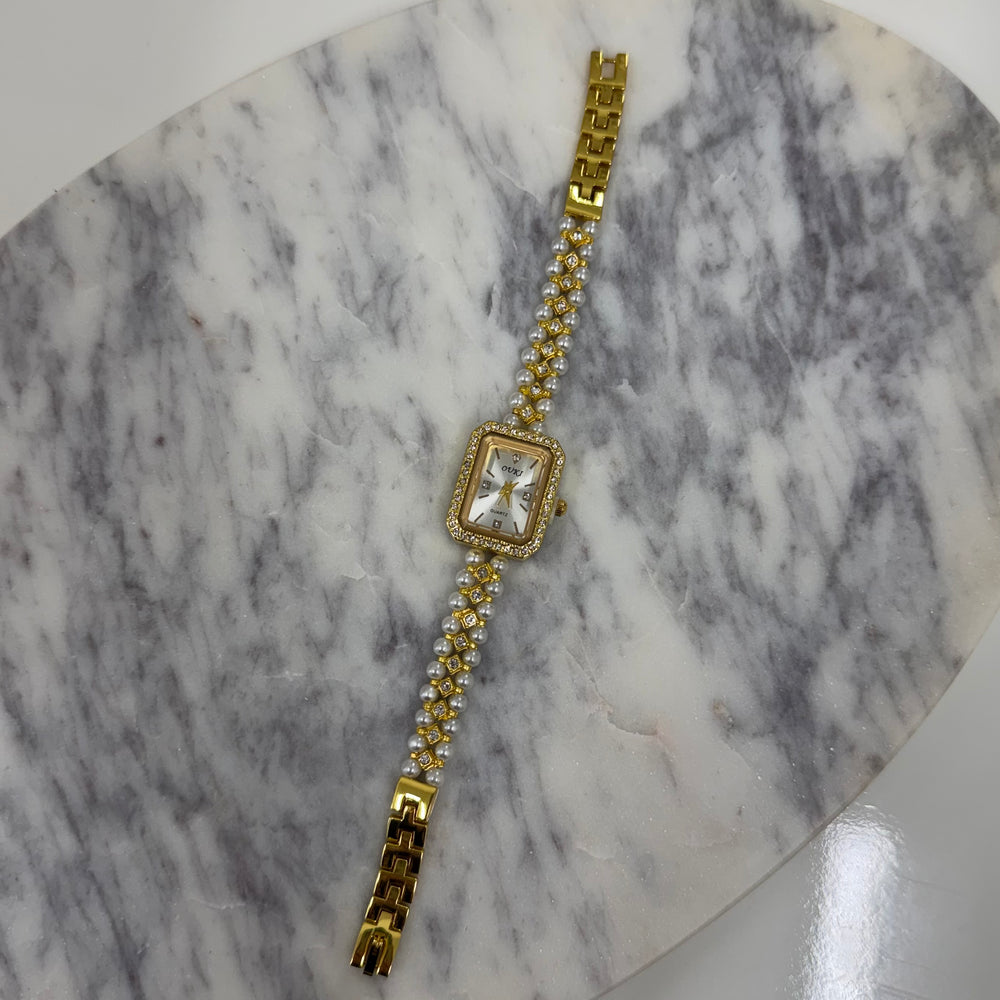 Gold diamond Watch