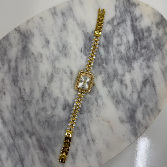 Gold diamond Watch