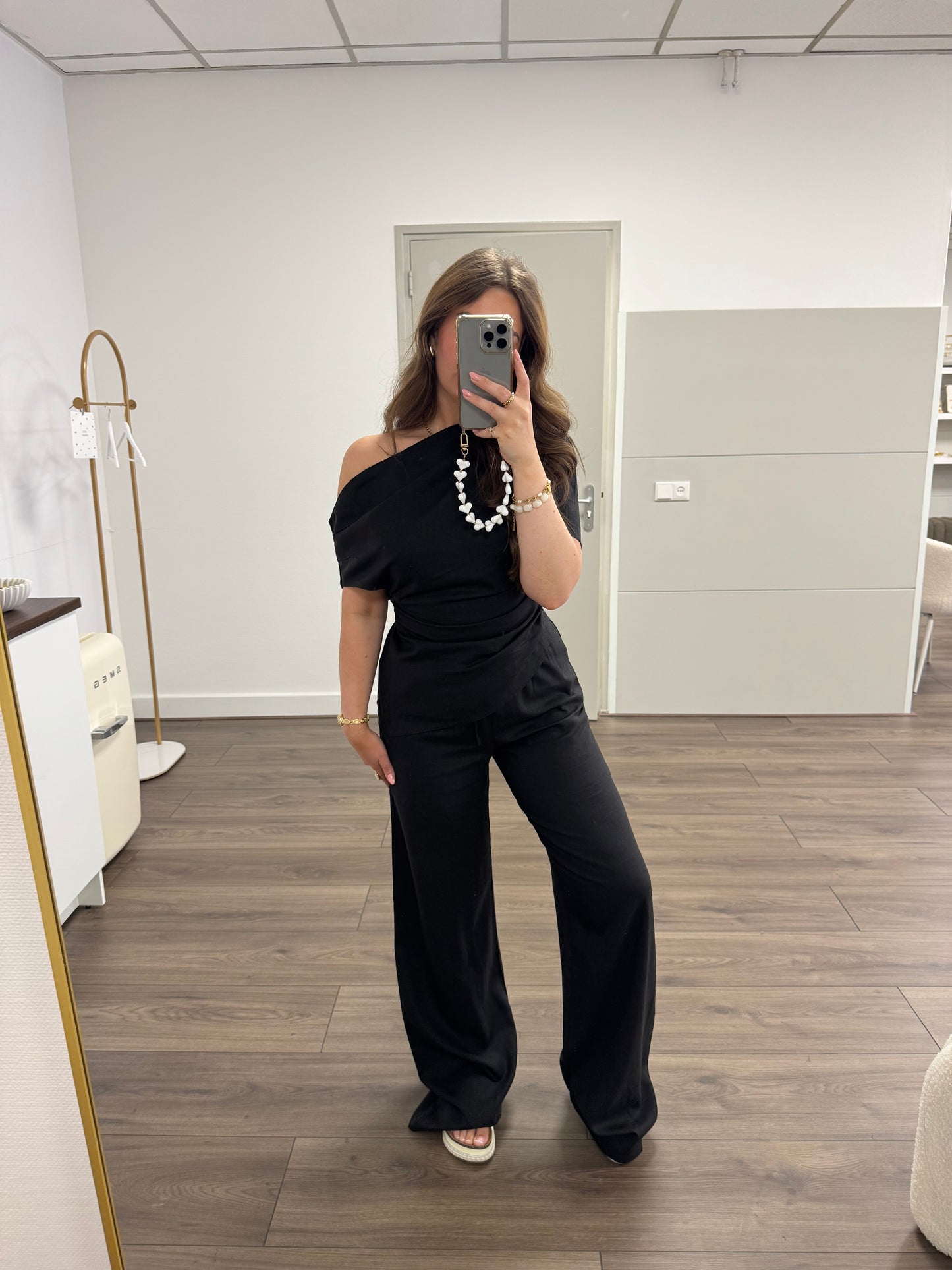 Linnen muse set black