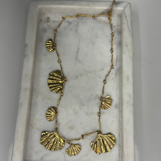 Endless Summer Ginkgo Blad Ketting S014