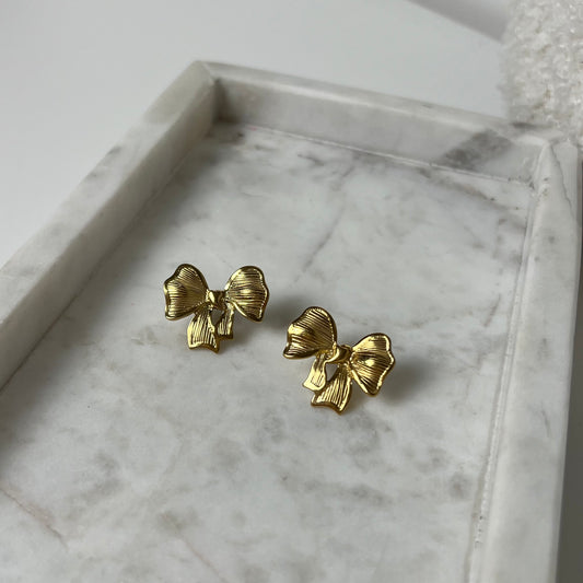 Mini bow Oorbellen o027