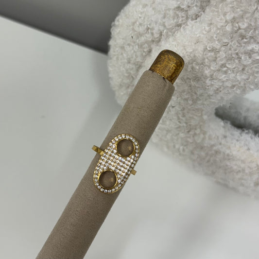 Starlight paperclip Ring R047