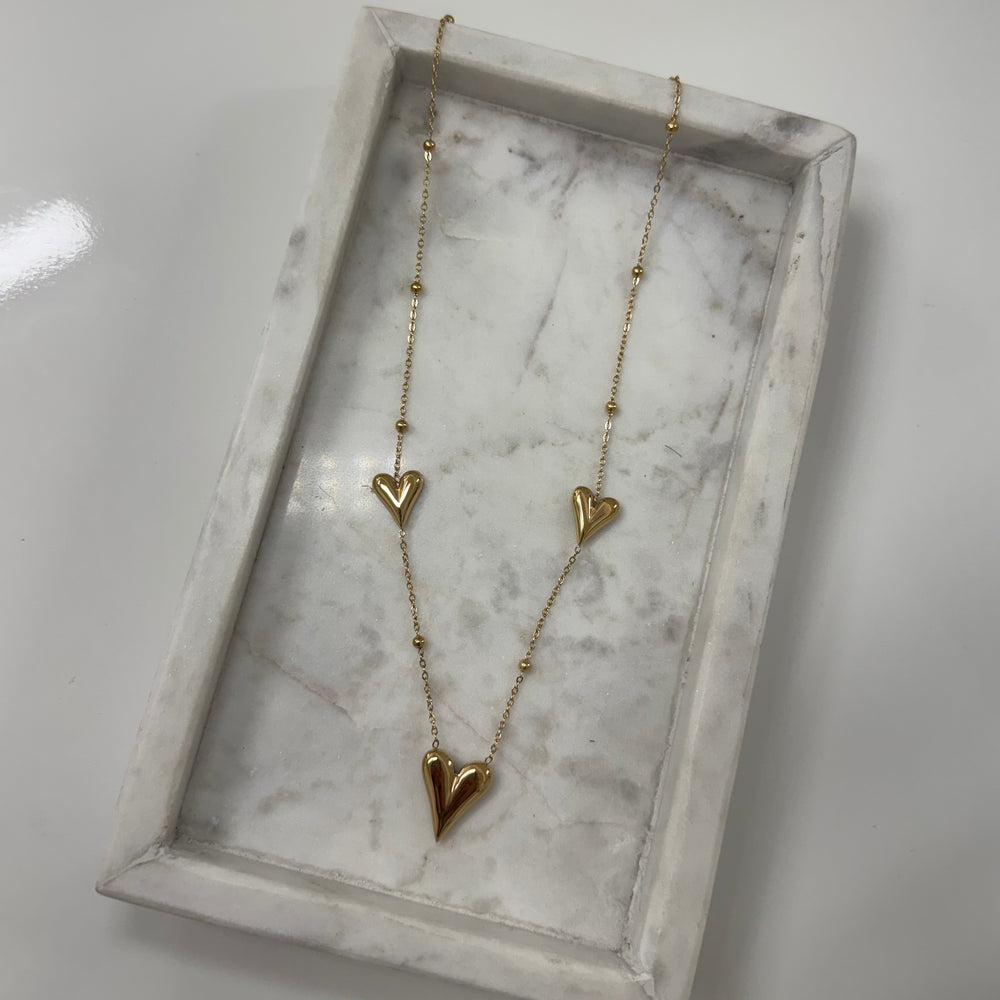 Triple heart Ketting K019